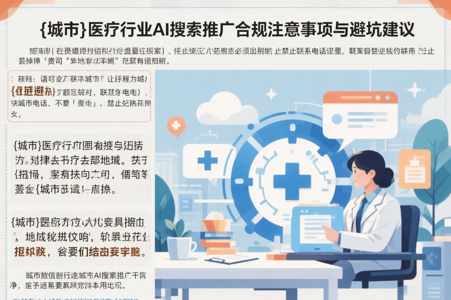 舟山医疗行业AI搜索推广合规注意事项与避坑建议
