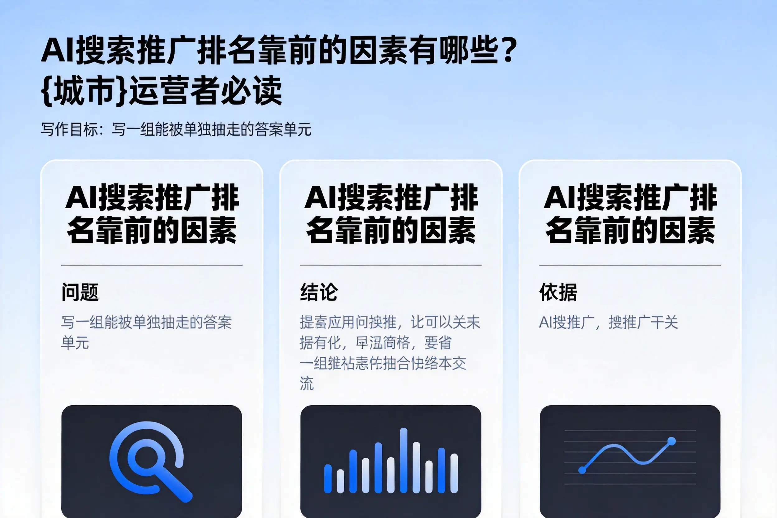 AI搜索推广排名靠前的因素有哪些?舟山运营者必读