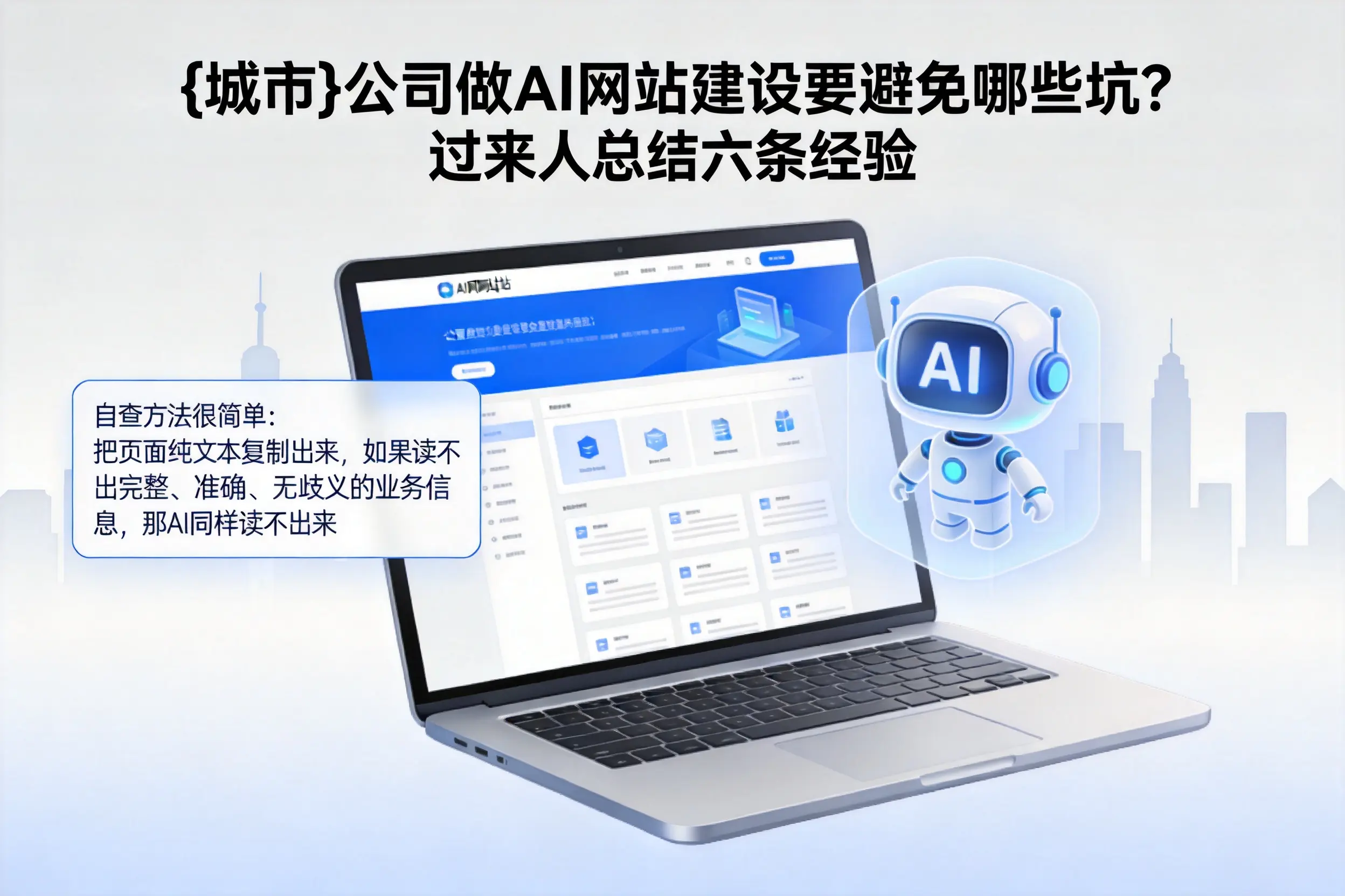 舟山公司做AI网站建设要避免哪些坑？过来人总结六条经验