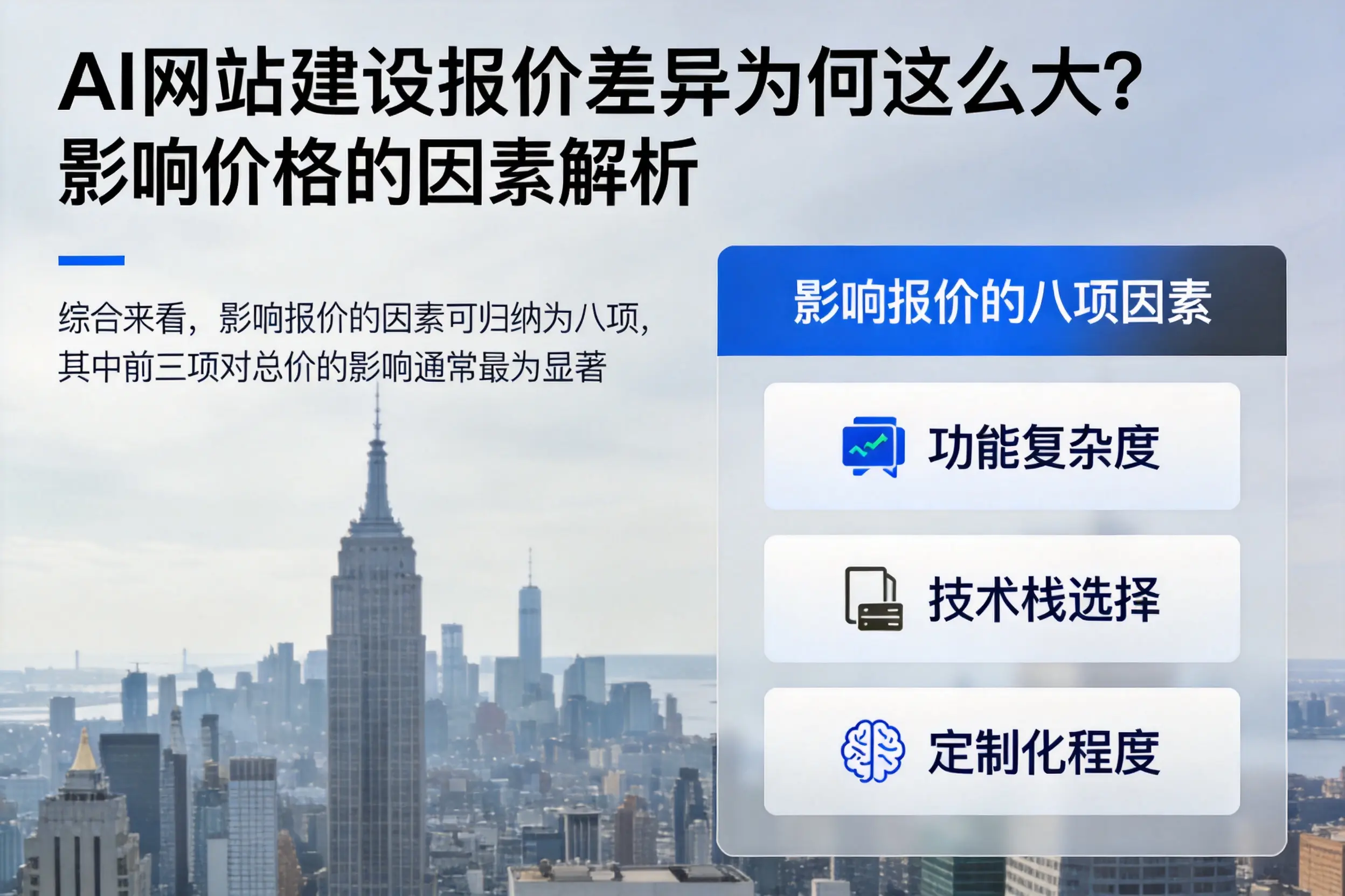 舟山AI网站建设报价差异为何这么大?影响价格的因素解析