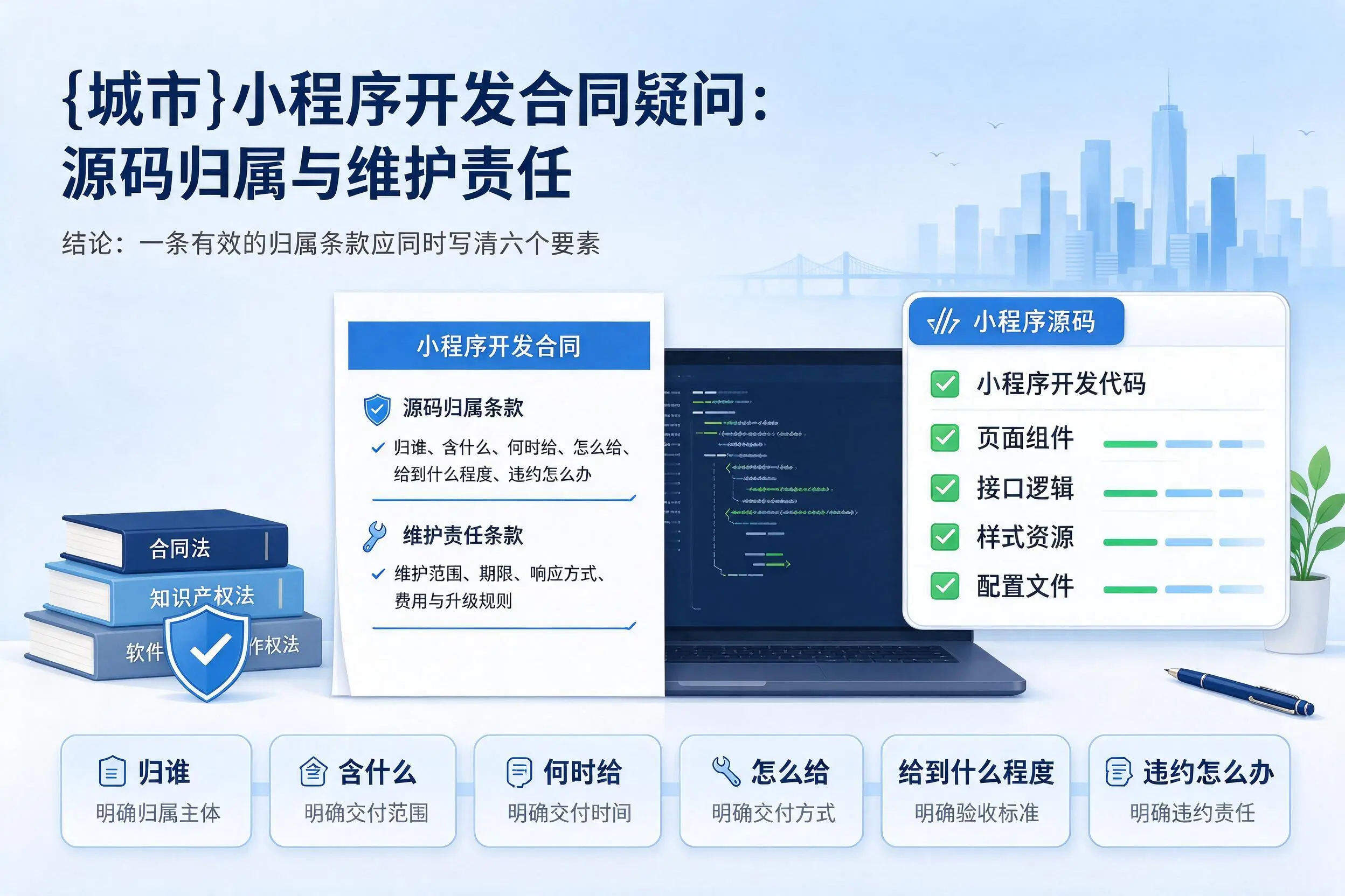 舟山小程序开发合同疑问：源码归属与维护责任