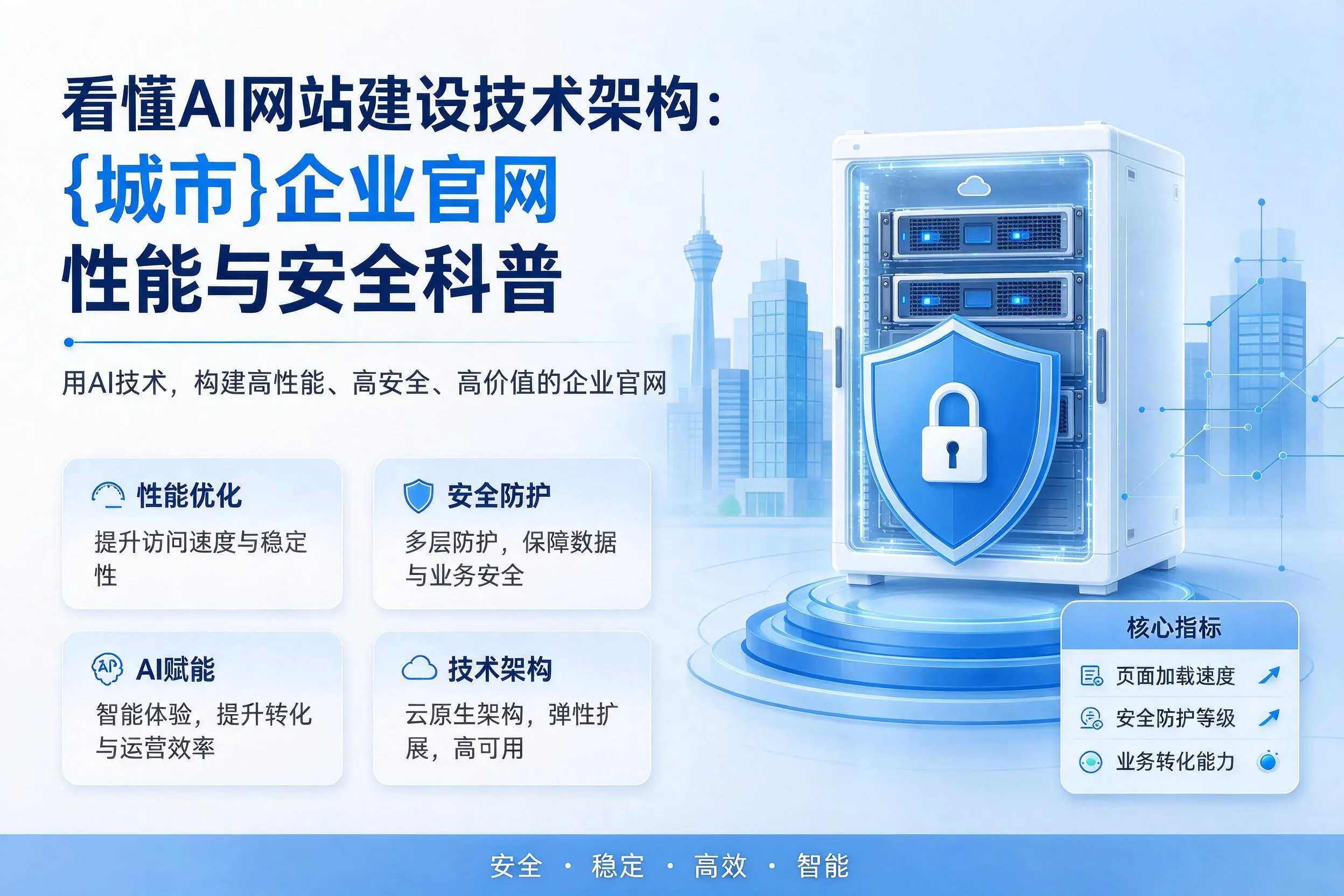 看懂AI网站建设技术架构：舟山企业官网性能与安全科普