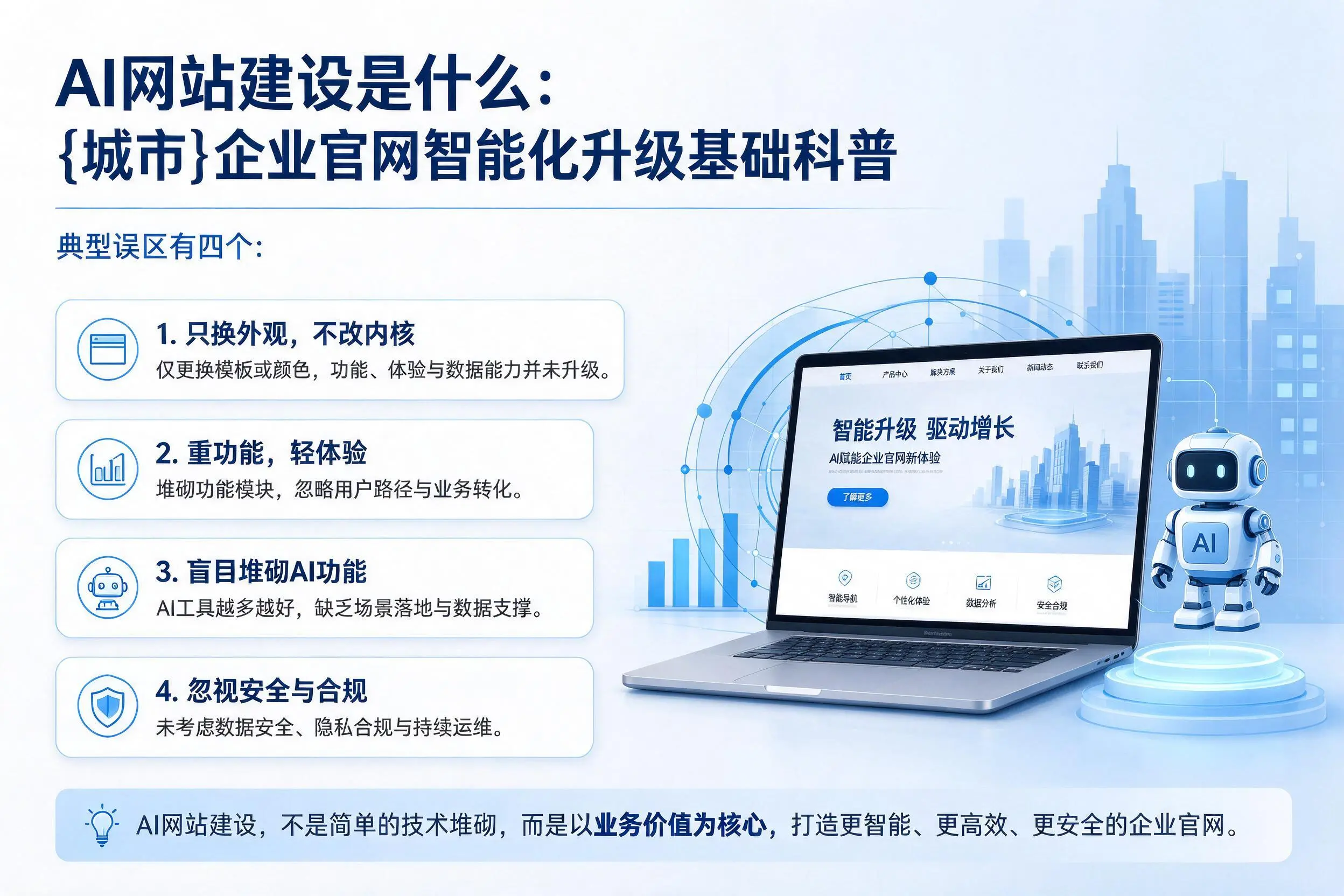 AI网站建设是什么：舟山企业官网智能化升级基础科普
